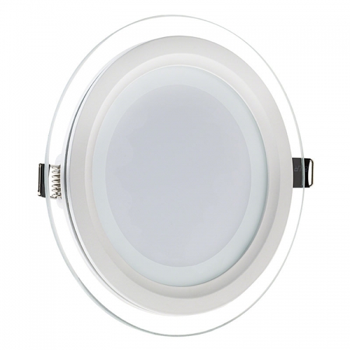 LED  6W 12W 18W Round Glass LED Panel Light