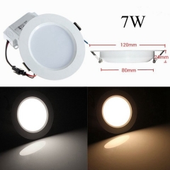 Dimmable SMD2835 slim led panel 7W 12w 18W round ceiling lamp with CE BIS